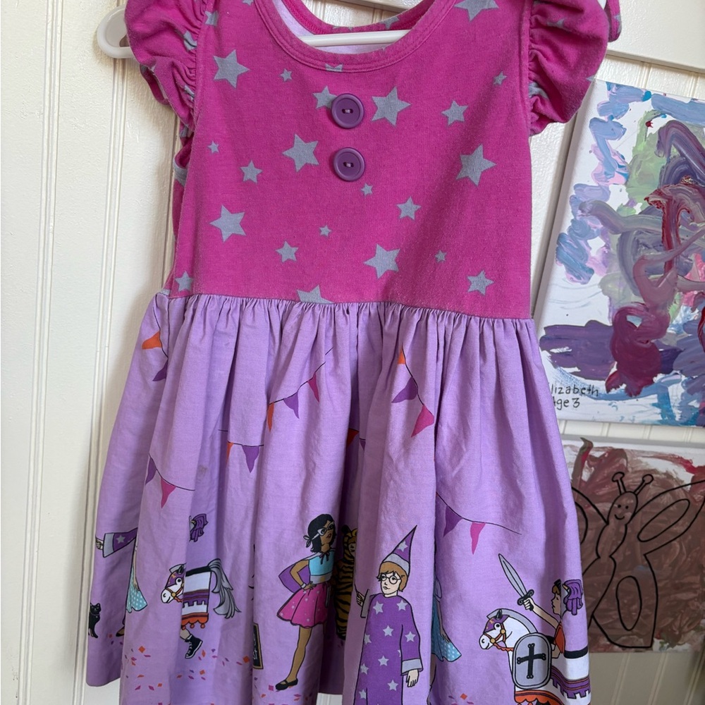 Eleanor Rose Halloween Parade Dress Trick or Treat Pink and Purple Stars